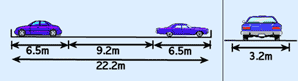 Large car park bays sizes for North America