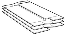 Split level multi storey car park with short ramps between floors